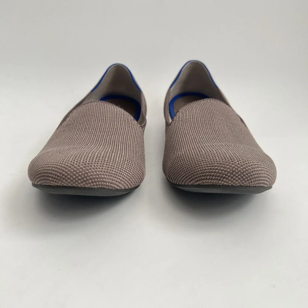 Rothy’s Blue Halo Ballet Round Washable Toe Flats Brown 11
